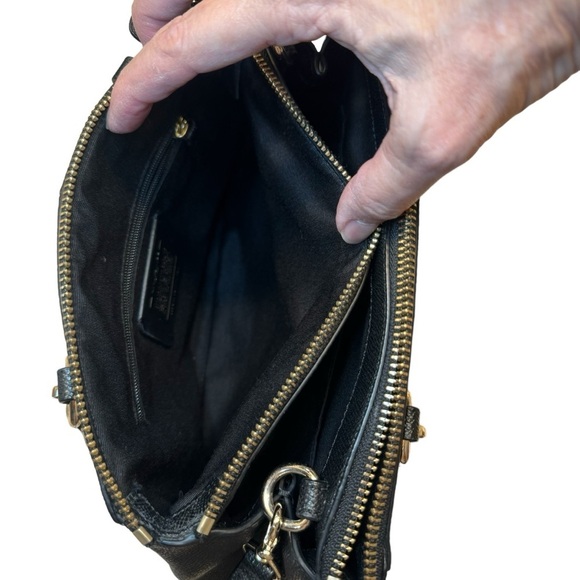 Coach Mini Christie Carryall Bag Black Crossgrain Leather Handbag Crossbody - Picture 11 of 16